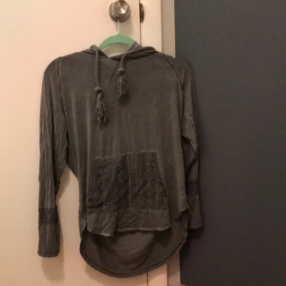 Caren Forbes hooded light sweater